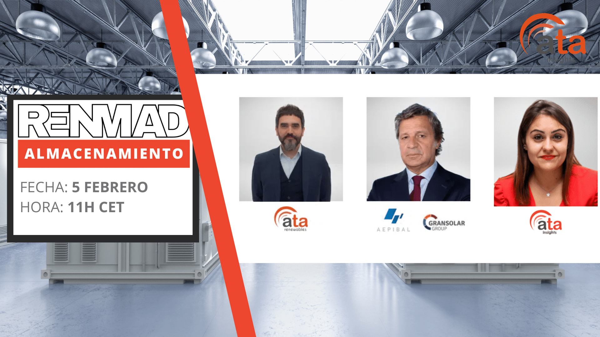 Webinar: Análisis de modelos de negocio de almacenamiento de energía con el nuevo mecanismo de capacidad