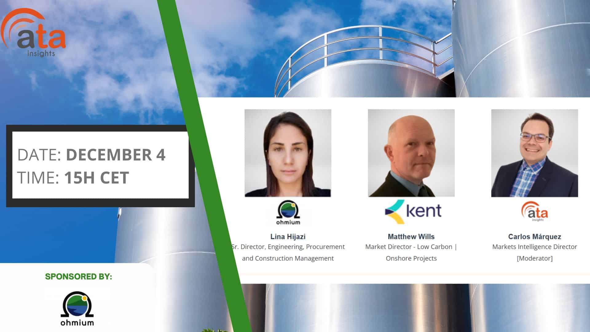 Webinar –  From Design to Deployment: Reducing Green Hydrogen Project Costs