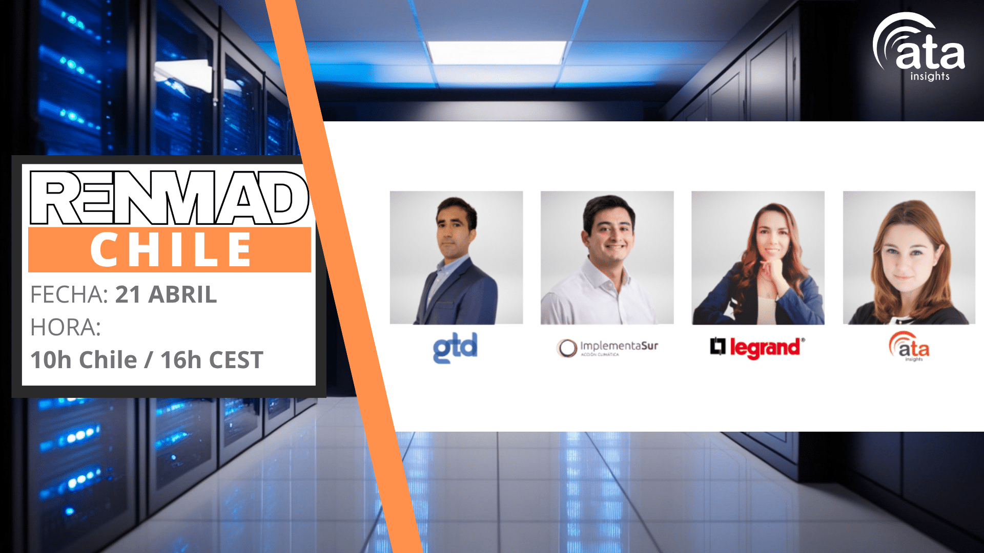 Webinar – Datacenters en Chile: Cómo integrar, habilitar y financiar proyectos