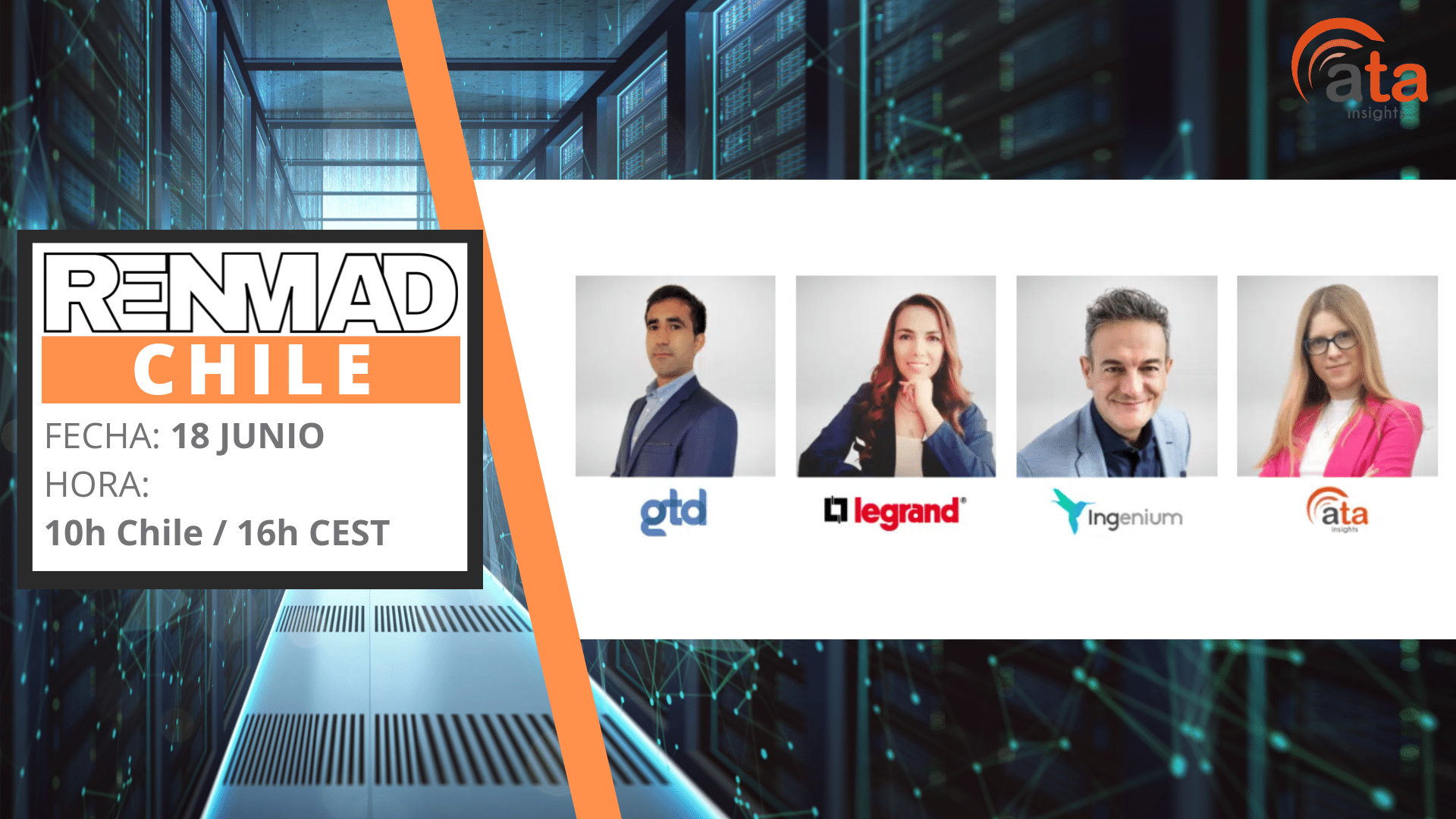 Webinar: Las oportunidades y desafíos del sector de data centers en Chile